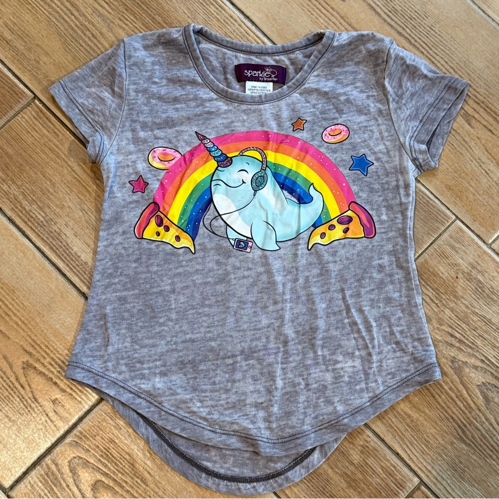 Sparkle by Stoopher Narwhal Graphic T-Shirt